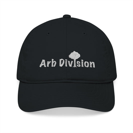 Arb Division Embroidered Baseball Cap — Tree Logo Organic Cotton