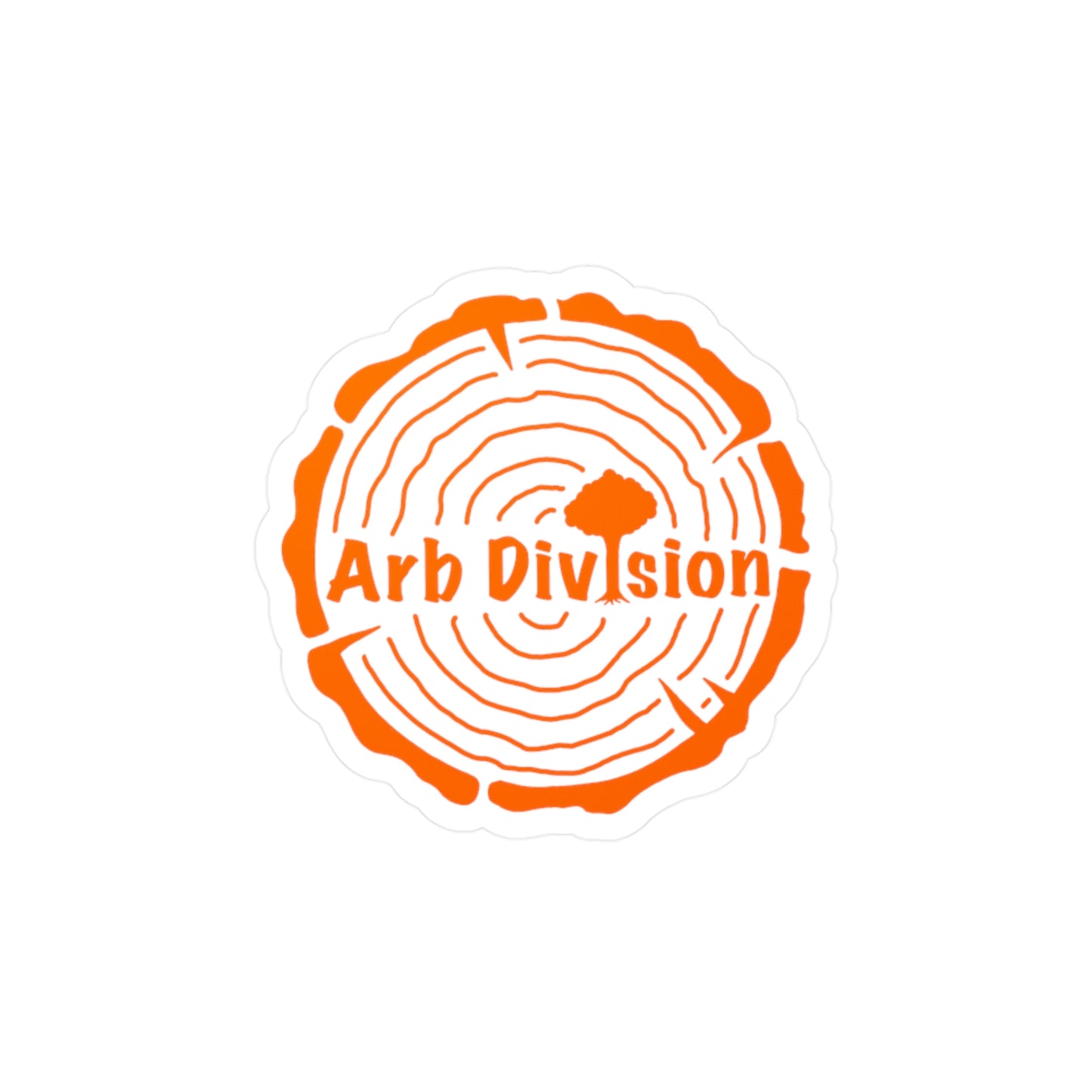Arb Division Tree-Ring Kiss-Cut Vinyl Sticker