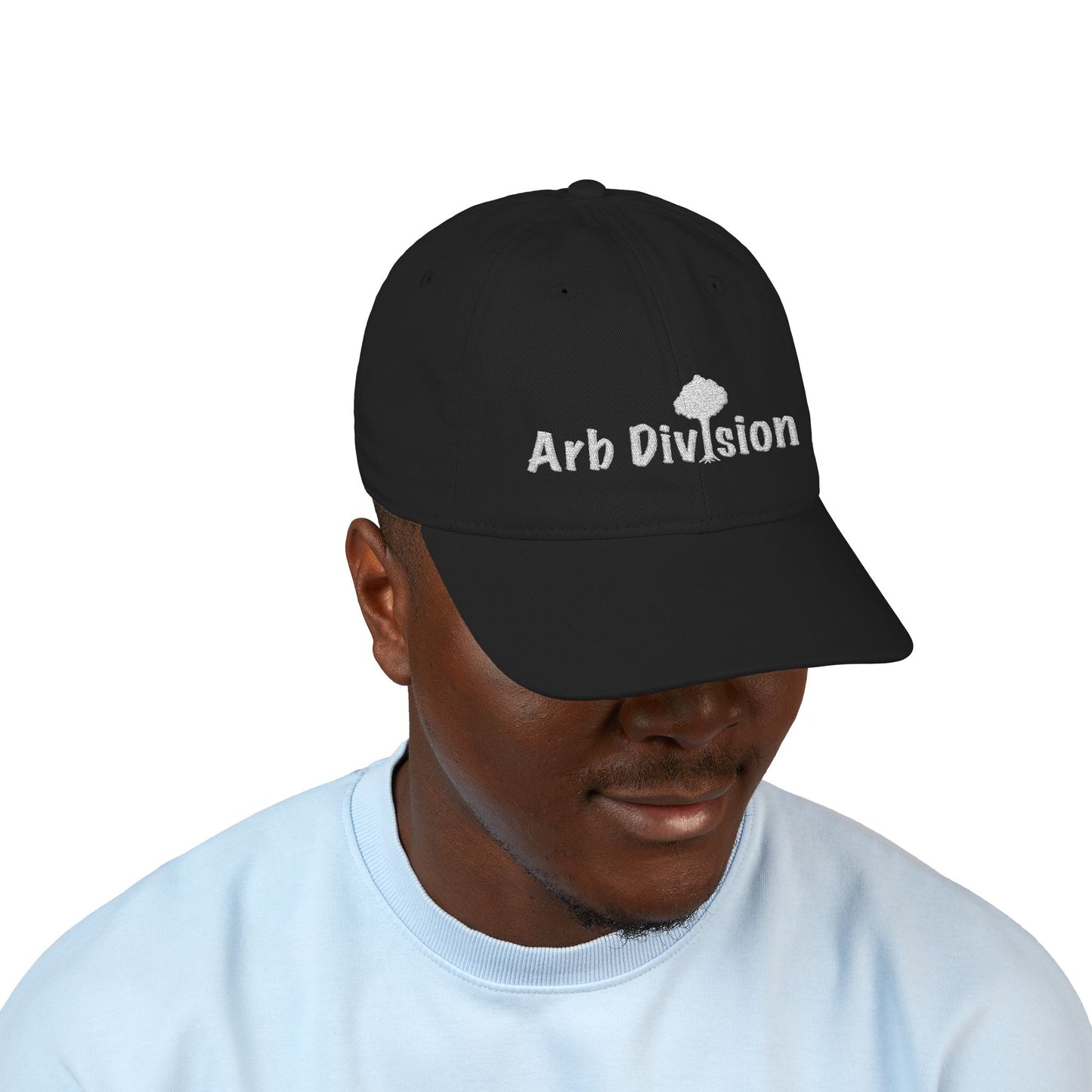Arb Division Embroidered Baseball Cap — Tree Logo Organic Cotton
